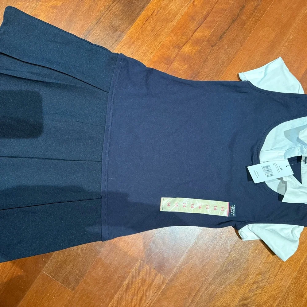 French Toast Dark Blue A-Line Dress School Uniform